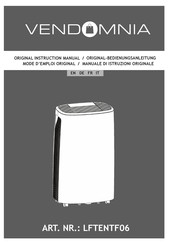 VENDOMNIA LFTENTF06 Original Instruction Manual