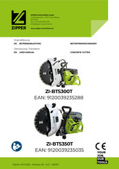 Zipper Mowers ZI-BTS300T User Manual