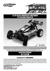 THUNDER TIGER 6400-F Operating Manual