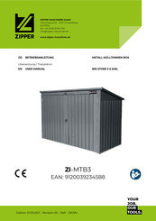 Zipper Mowers ZI-MTB3 User Manual