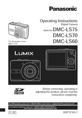Panasonic Lumix DMC-LS60 Operating Instructions Manual