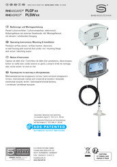 S+S Regeltechnik RHEASREG PLSW Series Operating Instructions, Mounting & Installation