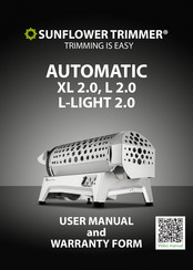 SUNFLOWER TRIMMER AUTOMATIC L 2.0 User Manual And Warranty