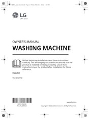 LG VB2-S15YTW Owner's Manual