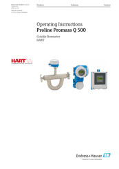 Endress+Hauser Proline Promass Q 500 Operating Instructions Manual