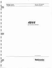 Tektronix 4644 User Manual