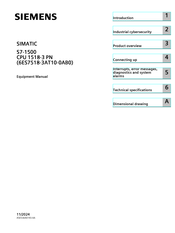 Siemens 6ES7518-3AT10-0AB0 Equipment Manual