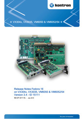 Kontron VM6054-RC Release Notes