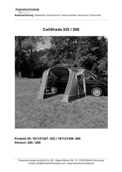 Freizeitschmiede CaliShade 260 Assembly Instructions Manual