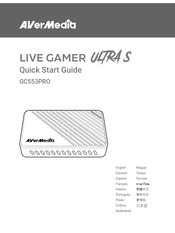 Avermedia LIVE GAMER ULTRA S Quick Start Manual