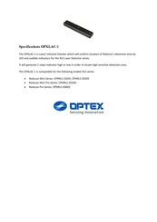 Optex REDWALL LAC-1 Operation Manual