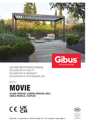 Gibus MOVIE WALL SINGLE MODULE Use And Maintenance Manual