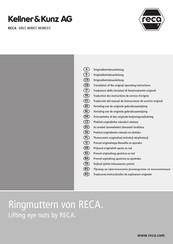 RECA Kellner&Kunz AG 039504 033000 1 Translation Of The Original Operating Instructions