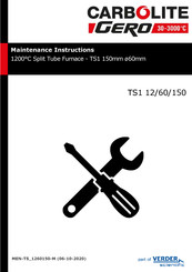 Carbolite Gero TS1 12/60/150 Maintenance Instruction