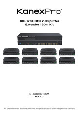 KanexPro SP-1X8HD150M Manual
