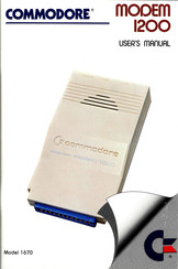 Commodore modem 1200 User Manual