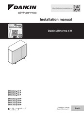 Daikin Altherma EPSK10A W1 Series Installation Manual