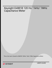 Keysight E4981B/001 User Manual
