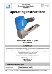MG TOP SP P Operating Instructions Manual