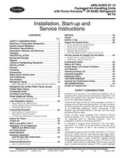 Carrier 40RLAA08 Installation, Start-Up And Service Instructions Manual
