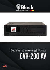 Block CVR-200 AV Manual