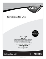 Philips 20PF7835/37B Directions For Use Manual