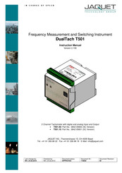 Jaquet DualTach T501.50 Instruction Manual