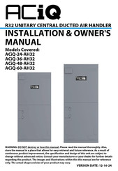 ACIQ ACiQ-48-AH32 Installation & Owner's Manual