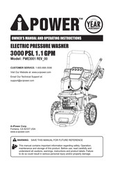 A-iPower PWE3001 Owner's Manual And Operating Instructions