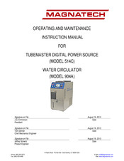 MAGNATECH 514C Operating And Maintenance Instruction Manual