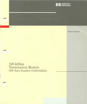 HP 01650-63204 User Manual