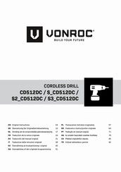 VONROC S3 CD512DC Original Instructions Manual