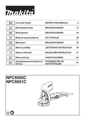 Makita NPC5000C Instruction Manual