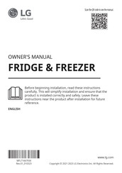 LG GR-729SINS Owner's Manual
