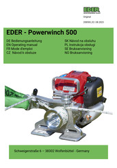 EDER Maschinenbau Powerwinch 500 Operating Manual
