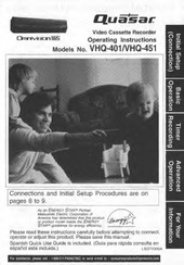 Quasar OmniVision VHQ-451 Operating Instructions Manual