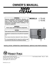 Market Forge Industries TURBO STEAM TS-5E Owner's Manual