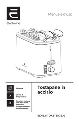 Electroline ELNEXTTOASTER392G Use And Maintenance Manual