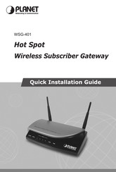 Planet WSG-401 Quick Installation Manual
