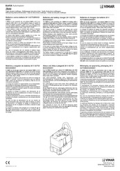 Vimar ELVOX ZBA6 Instruction Sheet