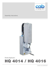 CAB HQ 4014 Assembly Instructions Manual