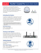 KVH Industries TracNet Coastal Pro Quick Start Manual
