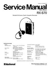 National RX-S70 Service Manual