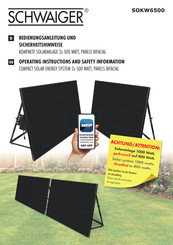 Schwaiger SOKW6500 Operating Instruction And Safety Manual