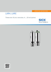 SICK LXRH Operating Instructions Manual