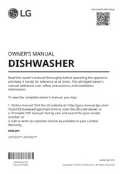 LG LDPH555 Series Owner's Manual
