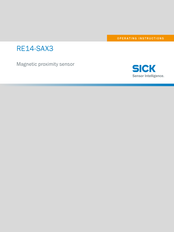 SICK RE14-SAX3 Operating Instructions Manual
