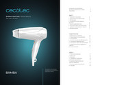 cecotec BAMBA IONICARE TRAVELWHITE Instruction Manual