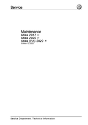 Volkswagen Atlas PA 2020 Maintenance Manual