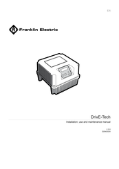 Franklin Electric DrivE-Tech 4.185 Instructions For Installation, Use And Maintenance Manual